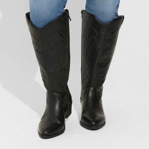 Torrid WIDE CALF Western knee high Boots 11W NEW